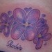 Tattoos - Lilacs with lettering - 44918